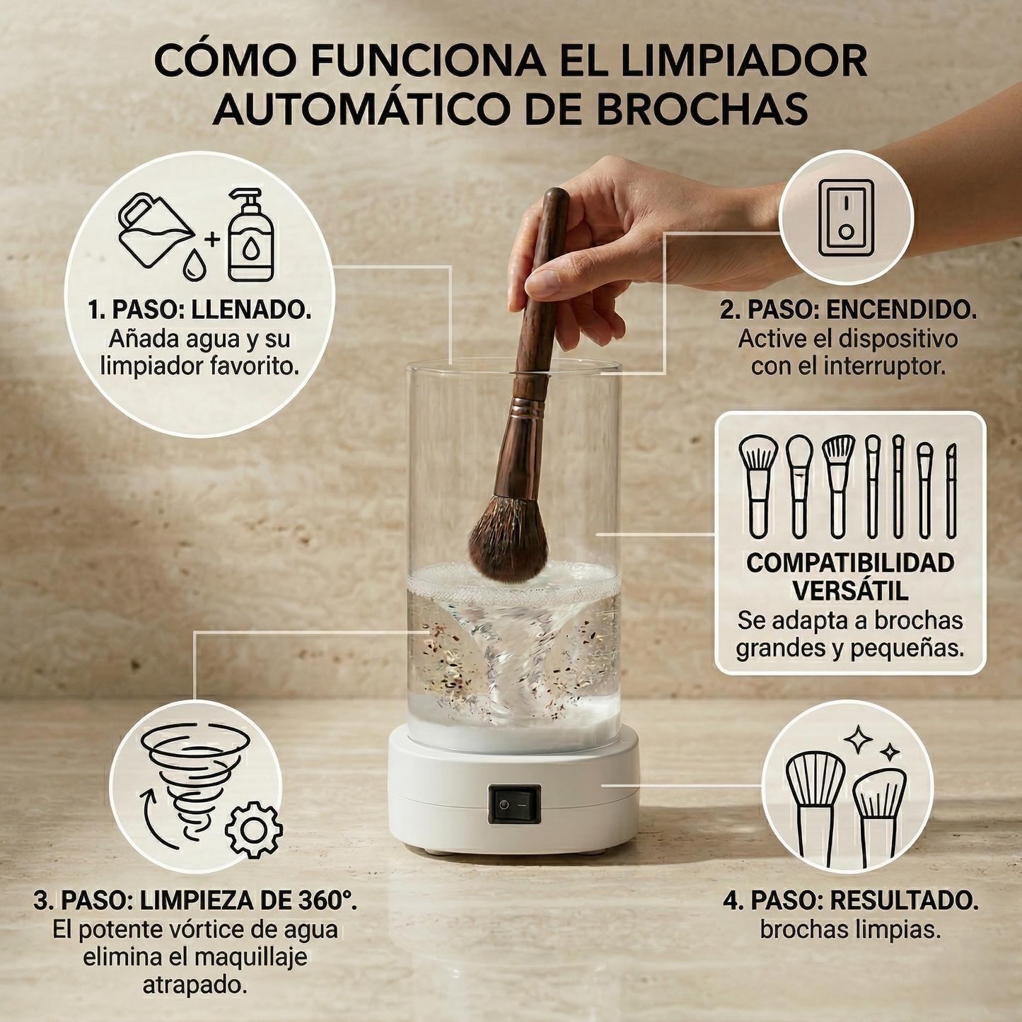 Limpiador Automático de Brochas