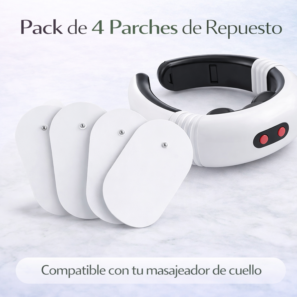 Pack de cables EMS de repuesto compatibles con masajeador de cuello electroestimulador