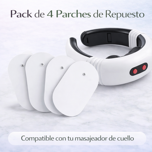 Pack de cables EMS de repuesto compatibles con masajeador de cuello electroestimulador