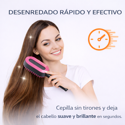 Cepillo desenredante con púas flexibles que desenreda el cabello rápido sin tirones y deja el cabello suave y brillante