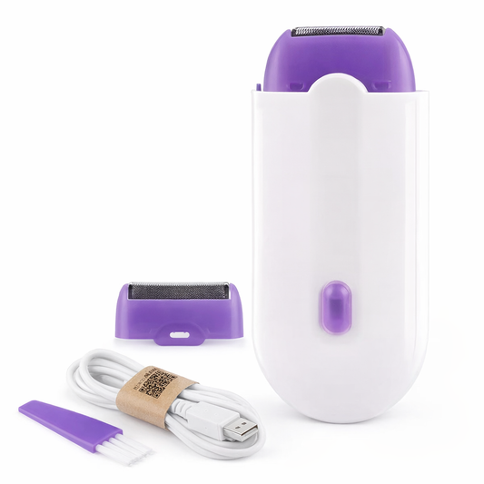 Depiladora corporal eléctrica portátil para eliminar vello en cara, brazos y piernas sin dolor