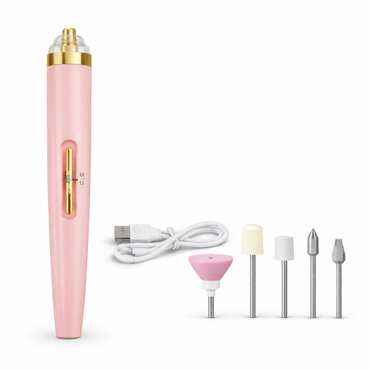 lima de uñas eléctrica profesional con cabezales intercambiables para manicura y pedicura