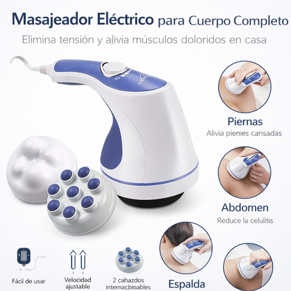 masajeador corporal eléctrico anticelulítico para abdomen piernas brazos y espalda