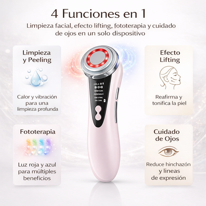 Masajeador Facial con Luz LED