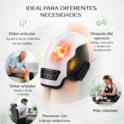 masajeador de rodillas ideal para dolor articular recuperación deportiva y personas sedentarias
