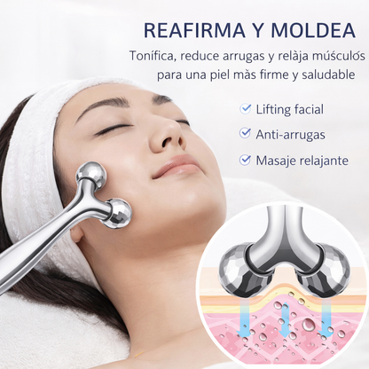 rodillo facial 3d lifting facial antiarrugas masaje relajante